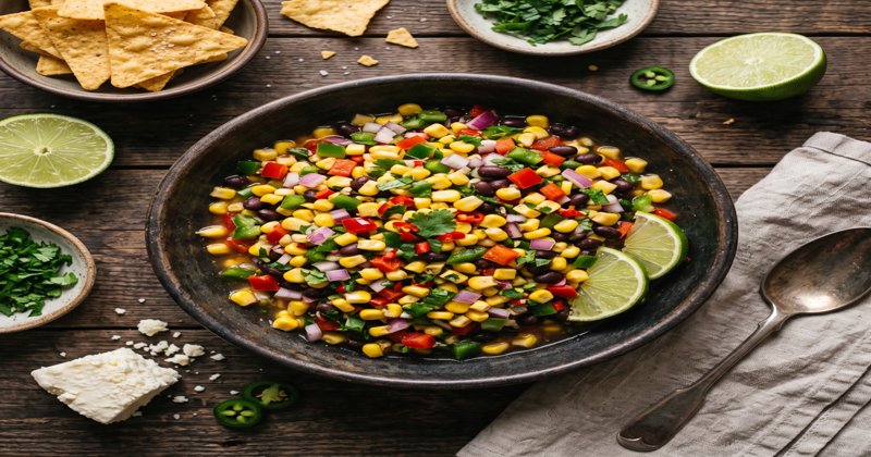Кукурузной сальсой