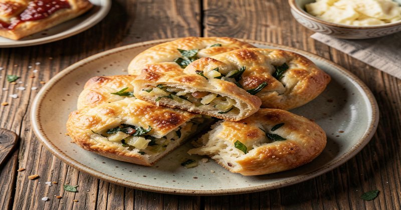 Слоеные пирожки с капустой